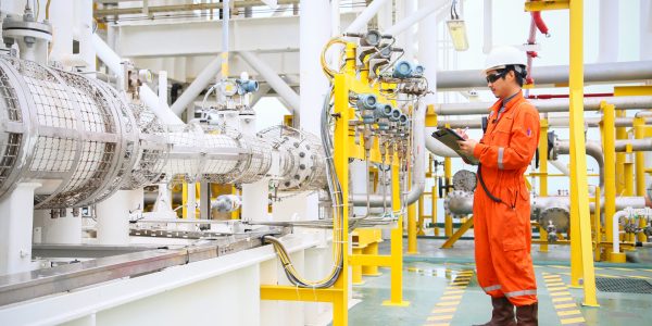 Operator,Recording,Operation,Of,Oil,And,Gas,Process,At,Oil